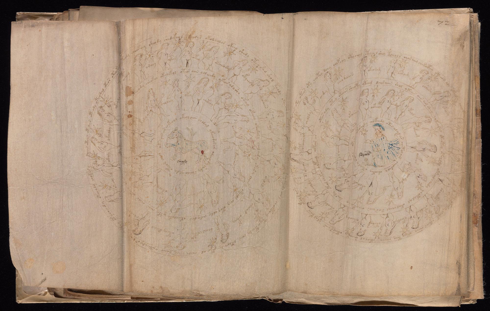 Voynich Manuscript folio f72v (part) — Beinecke MS 408